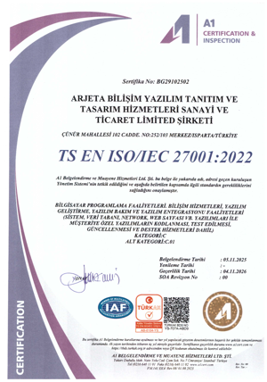 ISO 27001 belgesi
