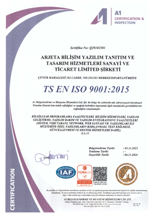 ISO 9001 belgesi