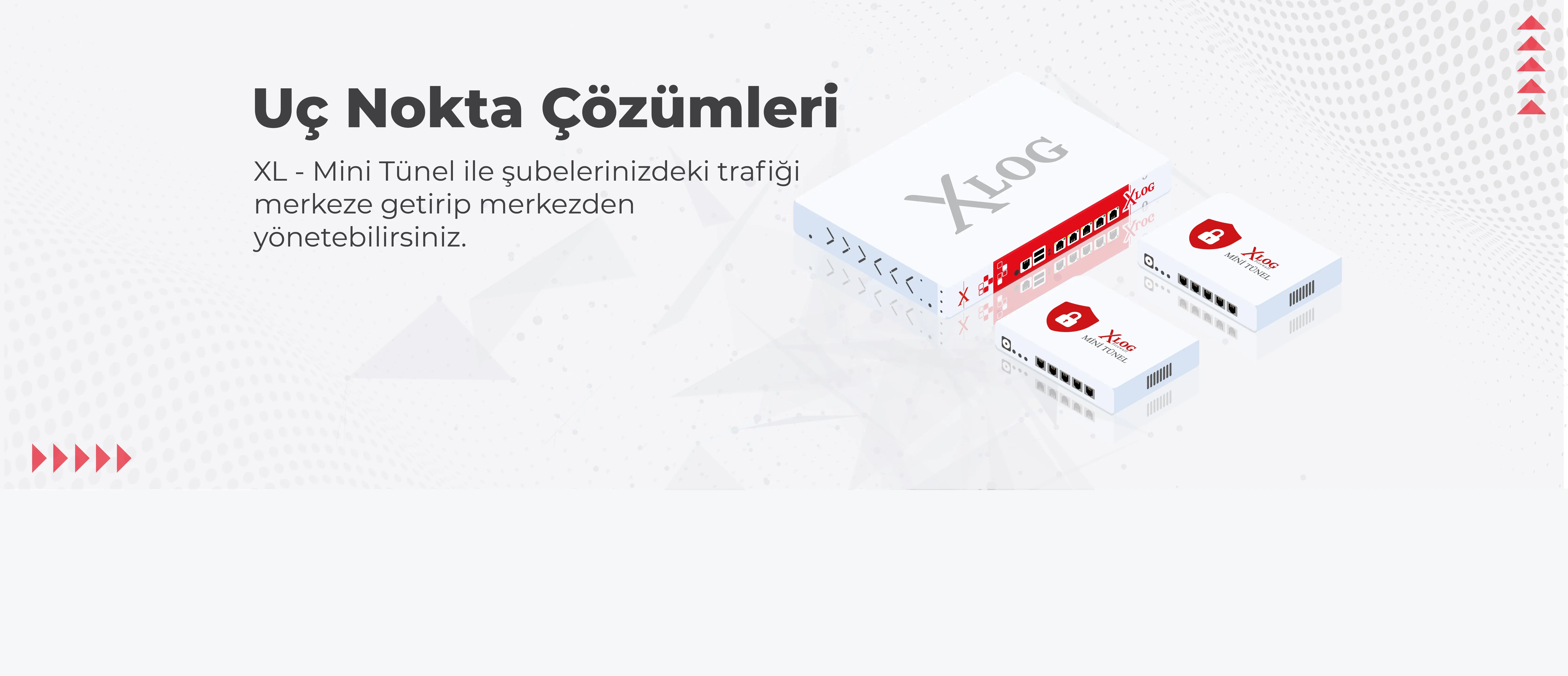 Uç Nokta Çözümleri — XL ve Mini Tünel ile şubelerinizdeki trafiği merkeze getirip merkezden yönetebilirsiniz.