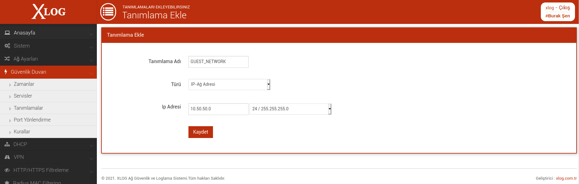 XLog guest network