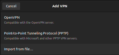ubuntu gui sslvpn add