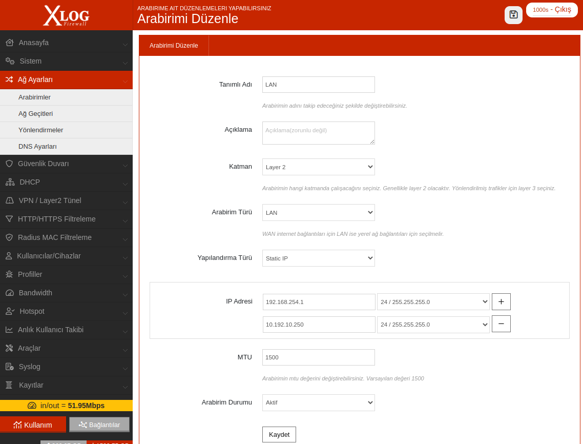 xlog remote branch to ısp router Nat