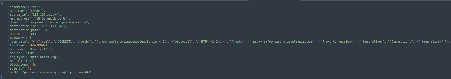 http/htps logs format xlog firewall