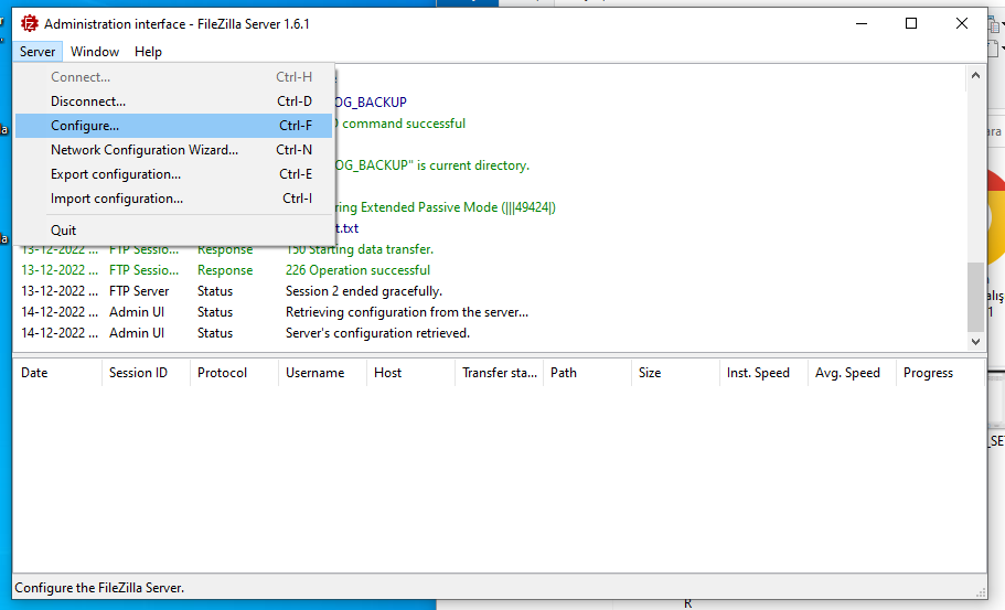 ftp_filezlla_server_configure
