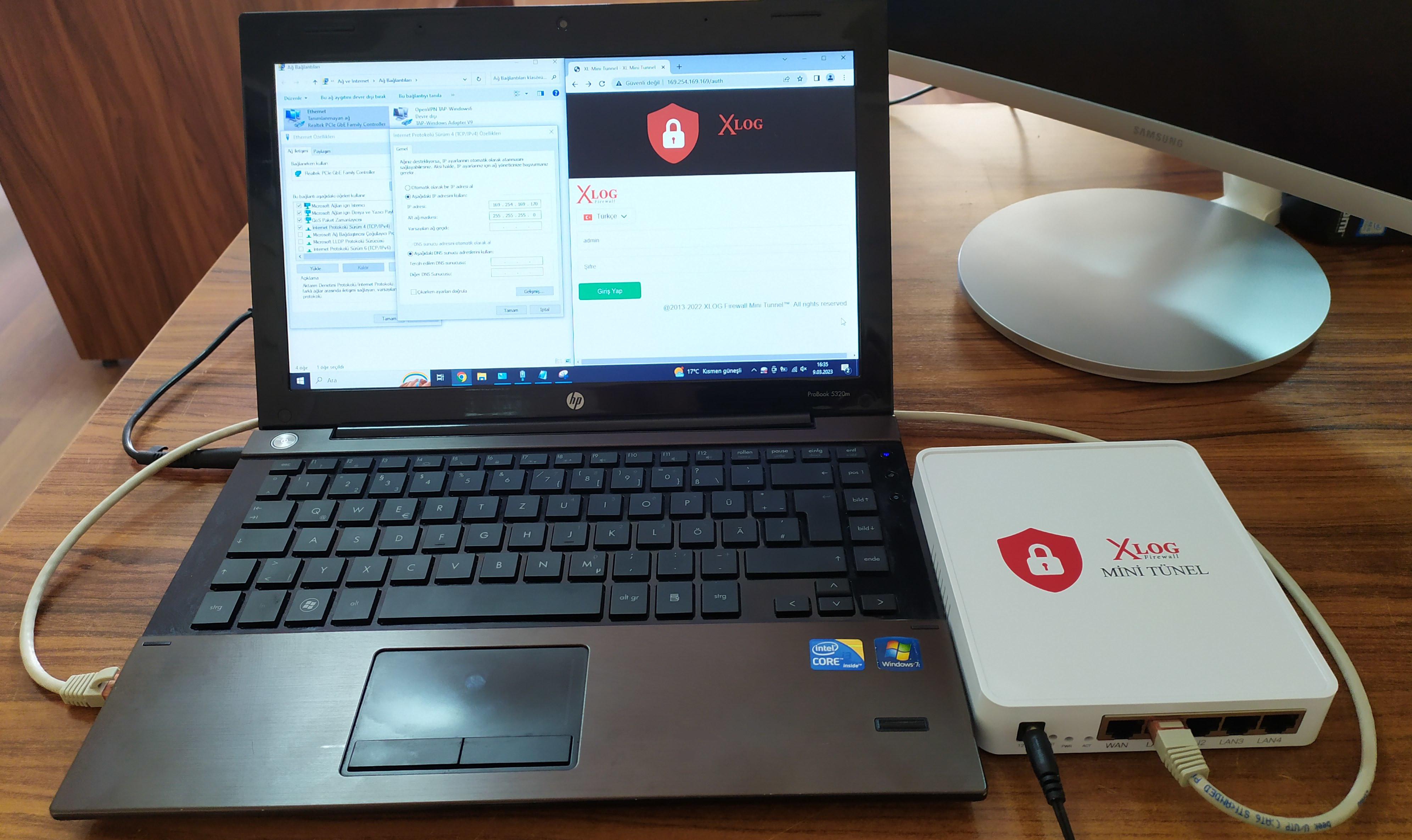 Xlog mini tünel arayüz erişim bağlantısı