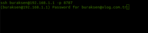 xlog ssh bağlantısı yapma