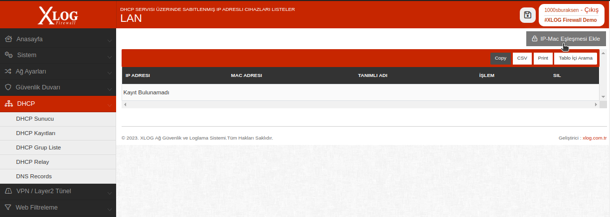 xlog ile statik ip tanımlama 2