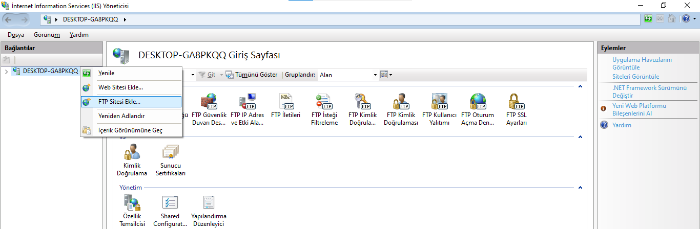 IIS FTP server